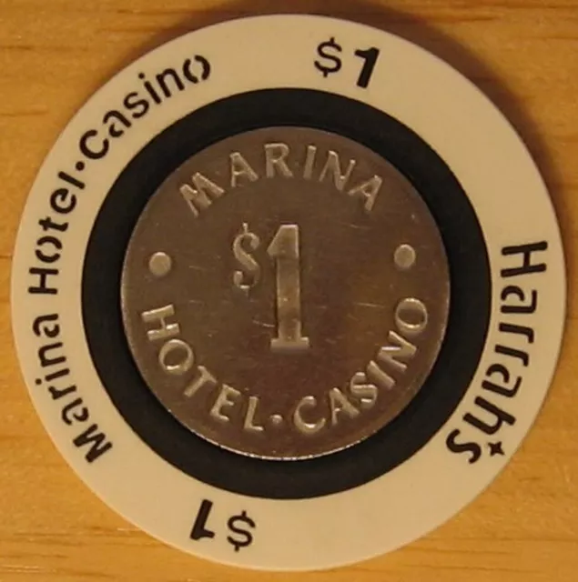 Harrah*s Marina Atlantic City $1 Casino Poker Chip