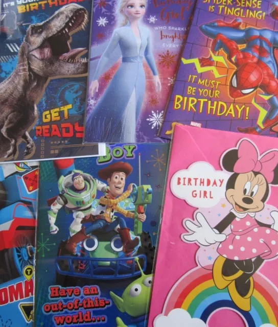 All Children - Girls - Boys - Kids - Characters - Happy Birthday Greeting Cards
