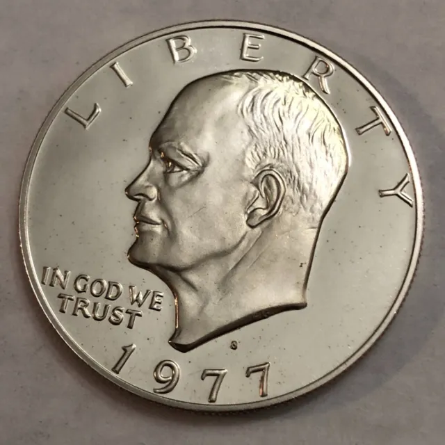 1977-S clad PROOF Eisenhower IKE dollar. (you get exact coin shown) #3