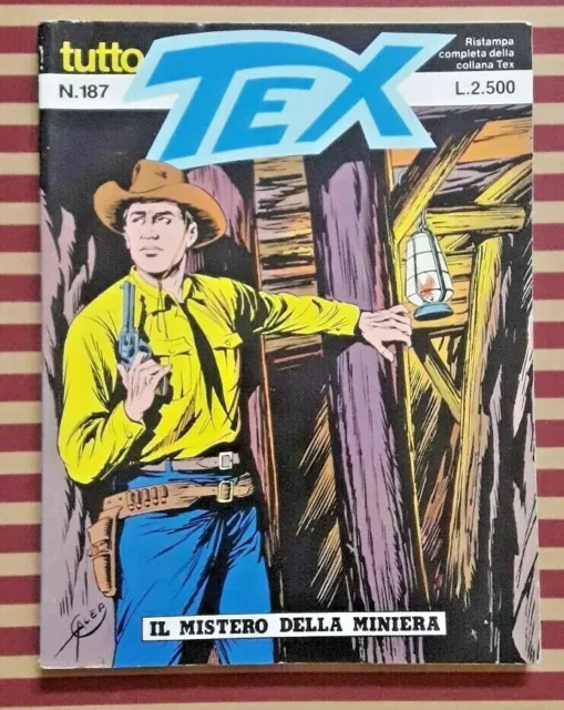 Fumetto Tutto Tex N 187 Il Mistero Della Miniera Lire 2500