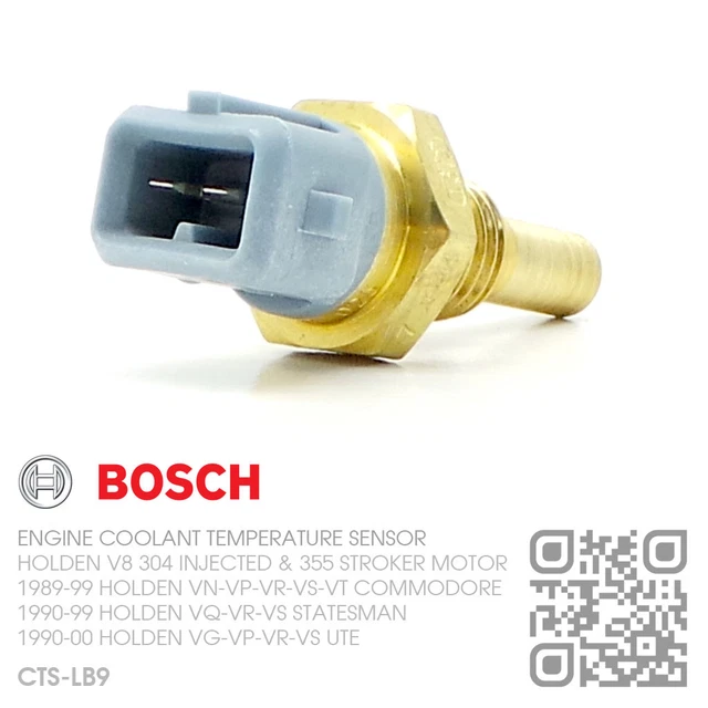 BOSCH ENGINE COOLANT Temp Sensor V8 304 & 355 [Holden Vn-Vp-Vr-Vs-Vt ...