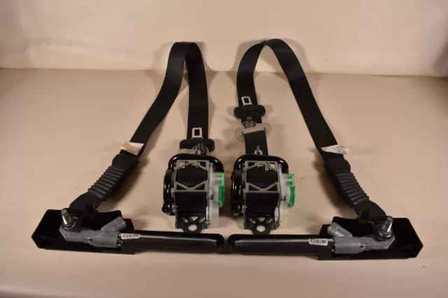 13-18 Nissan Altima Front Seat Belts Seatbelts Gray Driver Passenger Front Oem