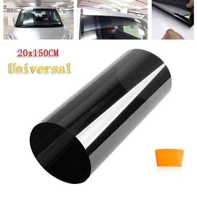 1,5 m striscia solare decalcomania vinile stendardo parabrezza pellicola PVC adesivo auto universale Regno Unito