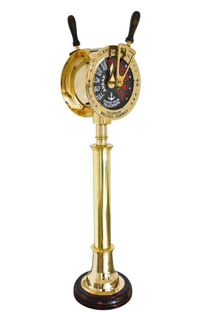 Antik Vintage Messing Nautisch 43" Schiffsmotor Order Telegraph Home Décor EOTs