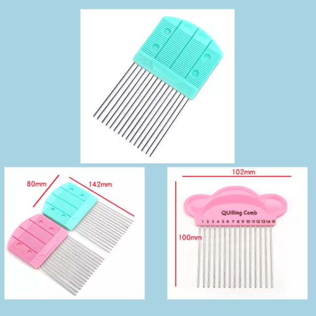 3 PC Paper-rolling Comb Tool Quilling Tools and Supplies Quilting 2