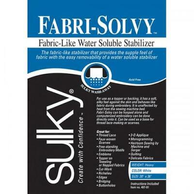 Sulky Fabri-Solvy Soluble Stabilizer-50.8cmX91.4cm, 407-01