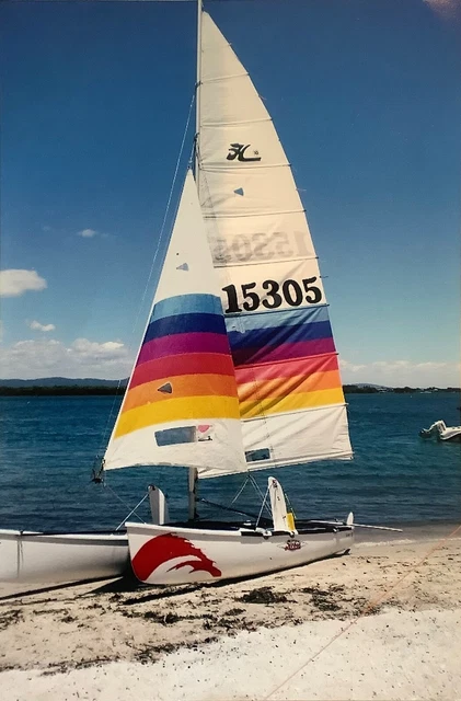 Hobie 18 Catamaran Sail Boat.