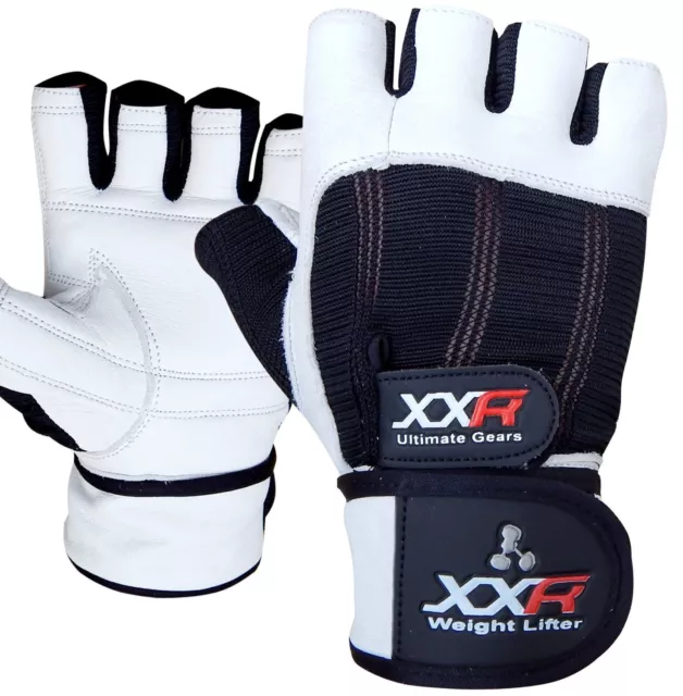 Gants de levage de poids cuir XXR Max fitness renforcer entraînement entraînement poignet