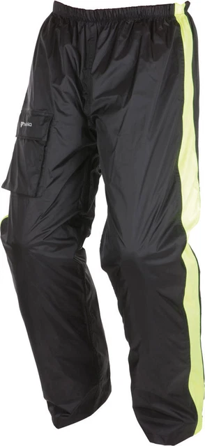 Moto Pantaloni Antipioggia Modeka Ax-Dry Colore: Nero/Giallo TG:XL
