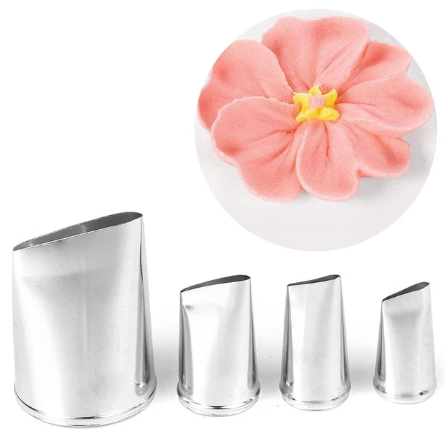 4 PIEZAS Boquillas de flores de rosa Boquillas de hielo Tuberías Pastelería Crema Hacer pasteles S ZR