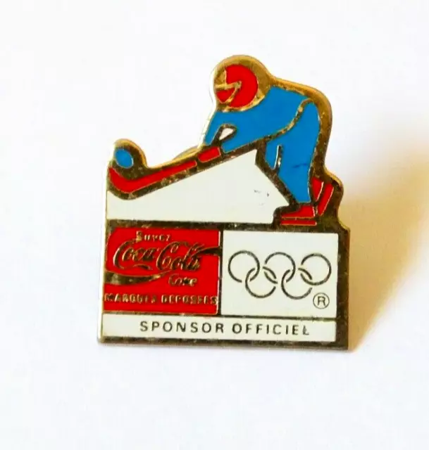Pin's Coca Cola Jeux Olympiques Sponsor Objet Publicitaire Collection Vintage