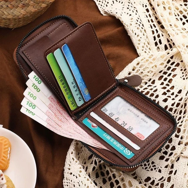 Portadocumenti Auto In Pelle - 4 Scomparti Per Carta Grigia E Patente - Foto 7