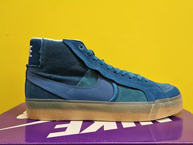 Nike SB Zoom Blazer Mid PRM UK 7EURO 41 Green Abyss DV5468 300