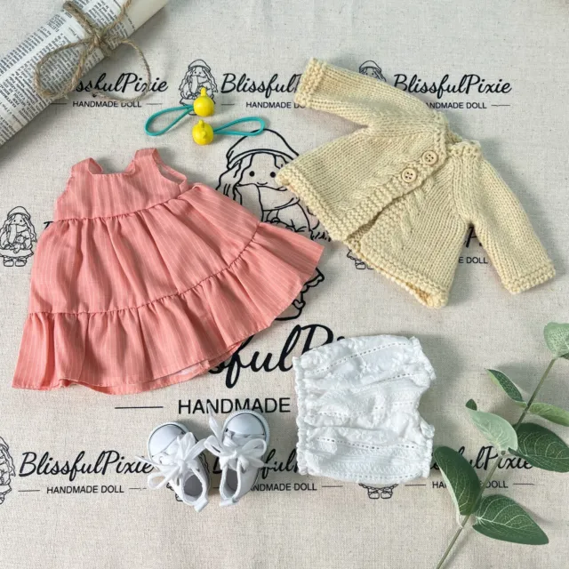 BlissfulPixie Waldorf Doll Clothes Set Accessories Handmade Outfit 12" Rag Dolls