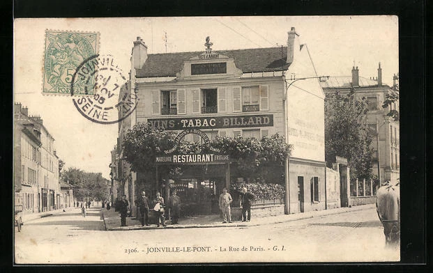 CPA Joinville-le-Pont, La Rue de Paris 1905