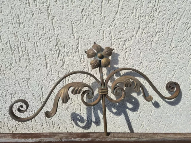 Zierstab Messing Rosette Ornament Zwirbel Fenstergitter