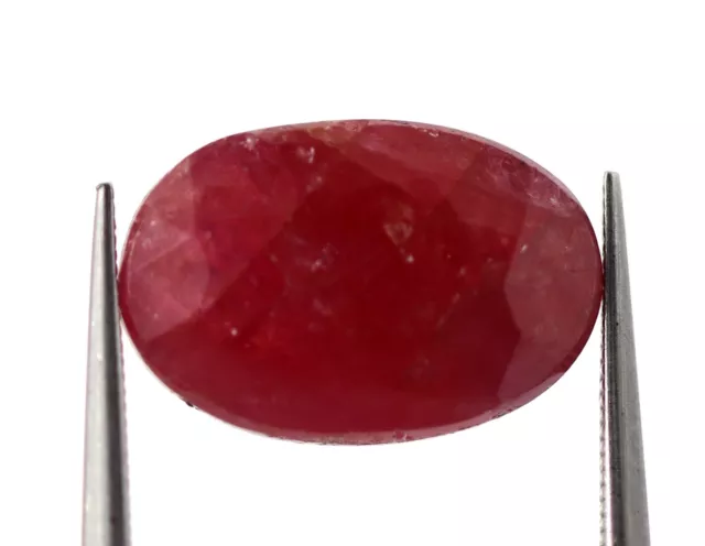 Gemma ovale sfusa rubino naturale certificata pietra non trattata 5,02 ct Africa 10x7 mm