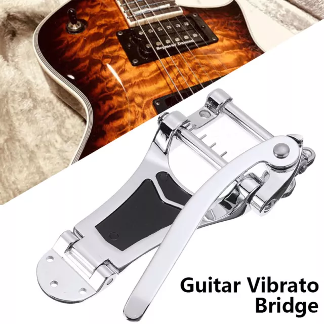 Chrome Tremolo Vibrato Tailpiece Bridge Hollow Body For Les Paul Guitar tool