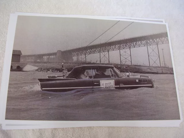 1967 Amphicar  In Water  Contest Car   11 X 17  Photo  Picture