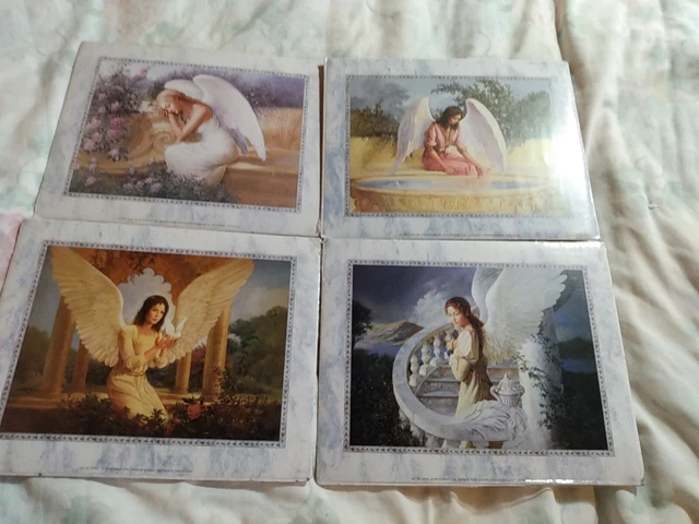Lot of 4 Angel PRINT 1998 1999 SCAFA Edward Tadiello 8x10 Vtg