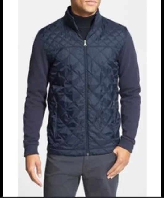 Hugo Boss Men's Medium GR- Pizzoli 11 Quilted Full Zip Jacket RN73616