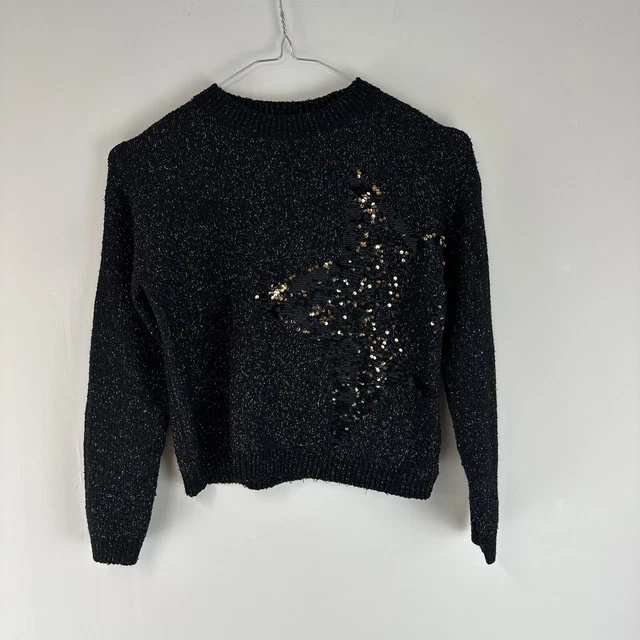 NEXT Maglione Paillettes Star Ragazze Età 9