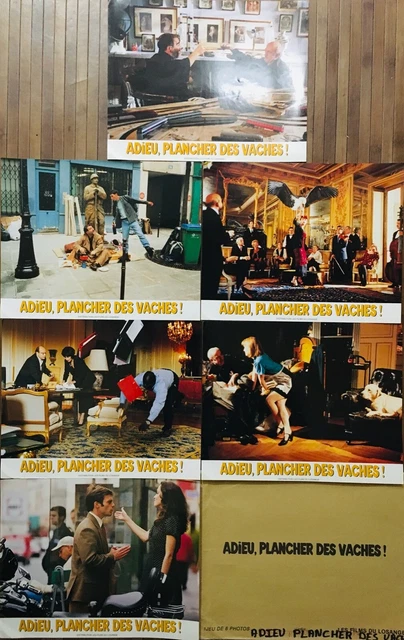 JEU DE 6 photos ADIEU PLANCHER DES VACHES Lobby Cards / Otar Iosseliani