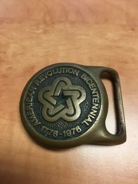 American Revolution Bicentennial Belt Buckle Metal Fits 1.5"