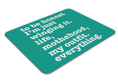 I'm Just Winging It. Funny Mousemat Office Rectangle Mouse Mat Funny