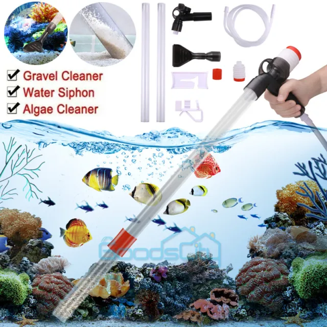 Fish Tank Filter Aquarium Gravel Cleaner Fish Tank Vacuum Siphon Water Changer