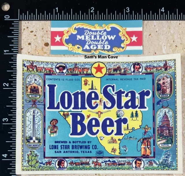 Lone Star Beer IRTP Label with Neck Label - TEXAS