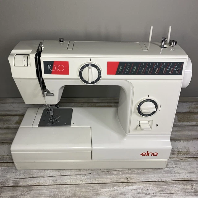 ELNA 1010 SEWING Machine w/ Foot Pedal Swiss Made Tested Works 119