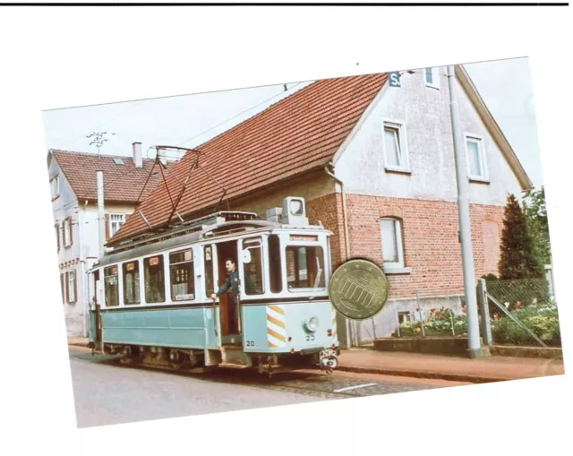  Esslingen Strassenbahn  END  Foto von Originaldia Nellingen Neuhausen 