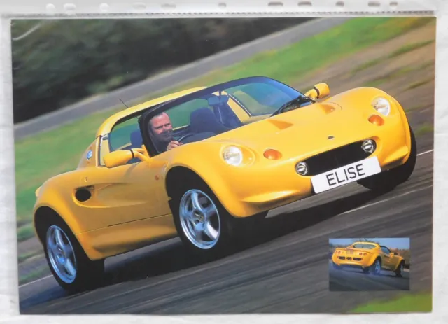 LOTUS ELISE S1 - Double sided A4 sales brochure with technical details