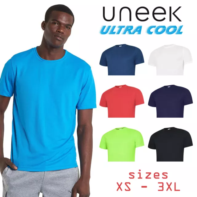 UNEEK Mens Ultra Cool T Shirt Gym Running Leisure Sports Casual Walking