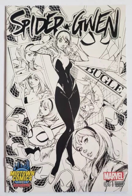 Spider-Gwen Vol 2 #1 NM J Scott Campbell Midtown Sketch Variant Marvel 2015