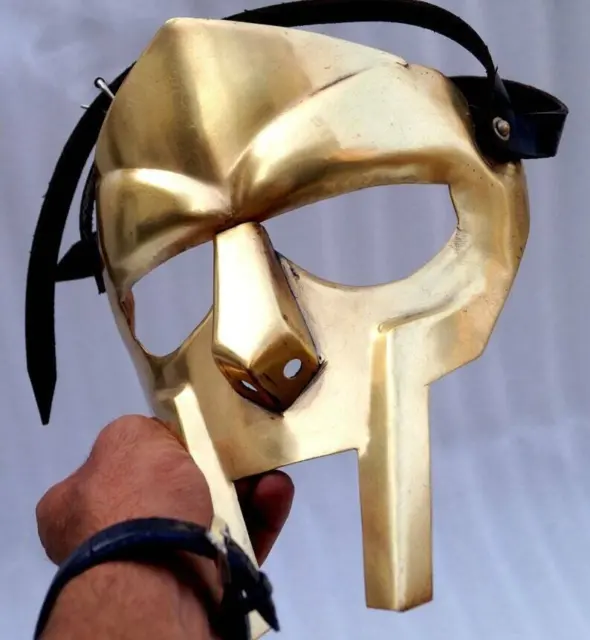 Super Gladiator face mask helmet Hand-Forged helmet roman armor mf doom mask
