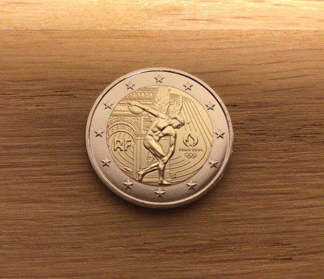 2 euro France 2022 JO Génie commémorative 2024 pièce