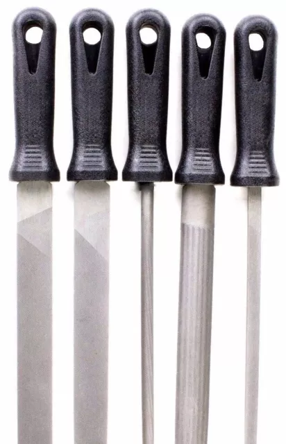 10" RASP Bastard Cut File Set Steel Wood Metal Ceramic Half Round Tool Kit 5pcs