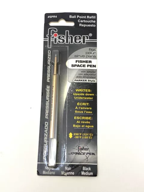 Fisher Space Pen Universal Medium Point Ballpoint Pen Black Ink Refill SPR4 NOS