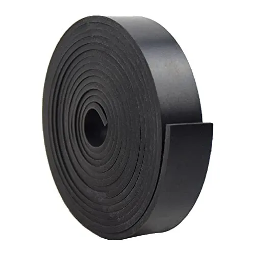 Neoprene Rubber Strips 1/8 (.125)" Thick X 1" Wide X 10'Long Grade 65A for Ga...