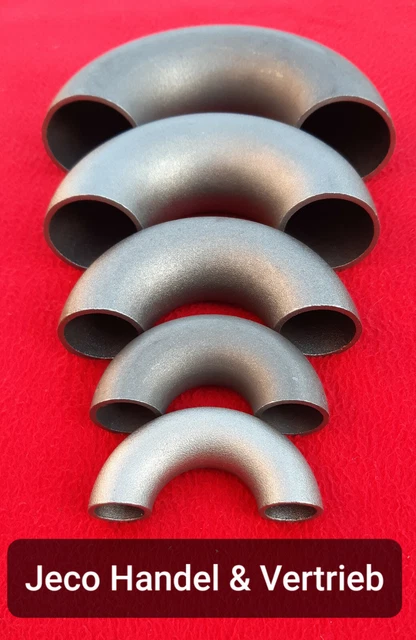 Schweißbogen 180° Lang 5D – 60,3 Mm (DN 50), Nahtlos, S235 JR, Blank – Für Rohrkonstruktionen, Geländer & Anlagenbau