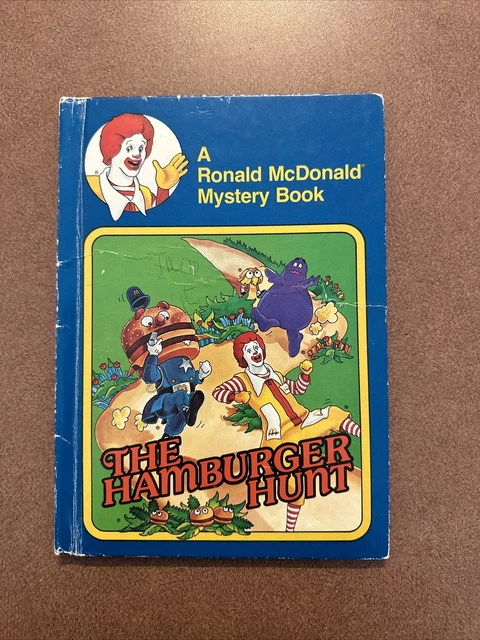 Vintage Ronald Mcdonald Mystery Book The Hamburger Hunt 1978 Hardcover