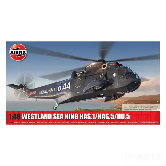 Airfix Westland Sea King kit modello scala 1/48 elicottero Royal Navy 348 parti