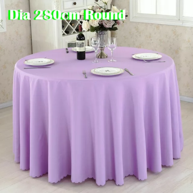 Round Fabric Tablecloth Circular Table Cover Cloth Wedding Party Top Quality J1