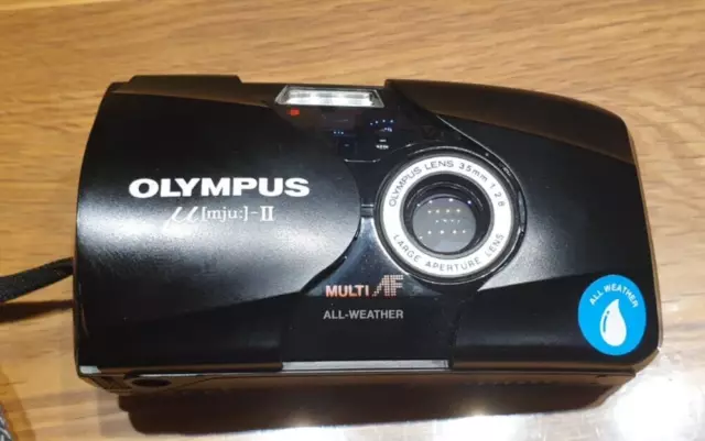 Olympus Mju µ II 35mm Kompaktkamera - Schwarz (11199) Point And Shoot Analog