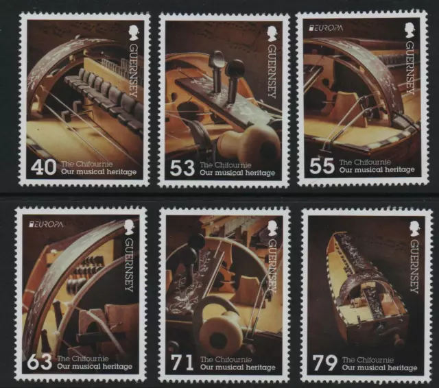 Guernsey Stamps 2014 SG 1504-1509  National Musical Instruments Mint  MNH