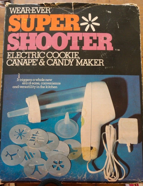 De Colección 1979 Wear Ever Super Shooter Galletas Eléctricas Canape Caramelo Prensa 70001