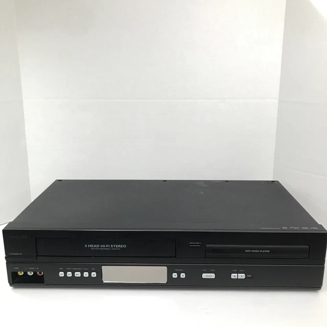 PHILIPS DVD VCR Combo DVP3345VB/F7 VHS Cassette Recorder No Remote