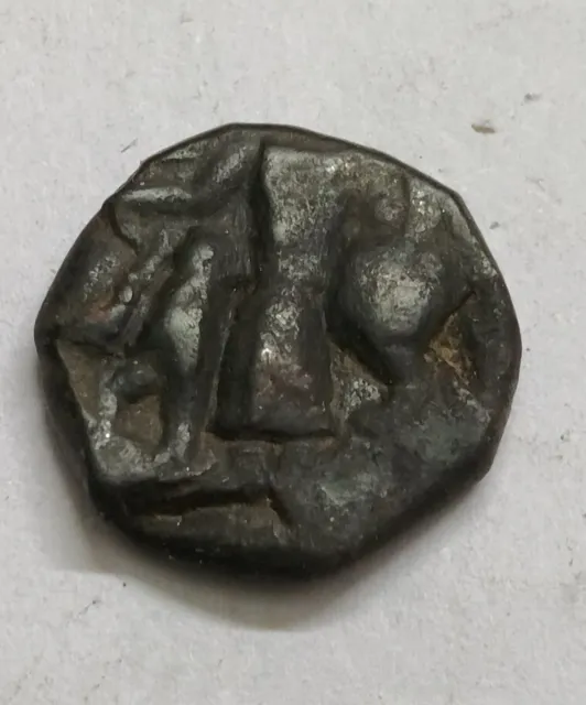 India Ancient Kushan Dynasty Copper unit wt-5.1 gm